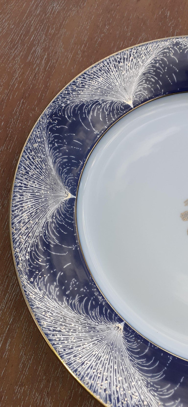 Exceptional Hermès Plate Dish Feux d'Artifice 150th Anniversary Only 200 Pieces For Sale at 1stDibs