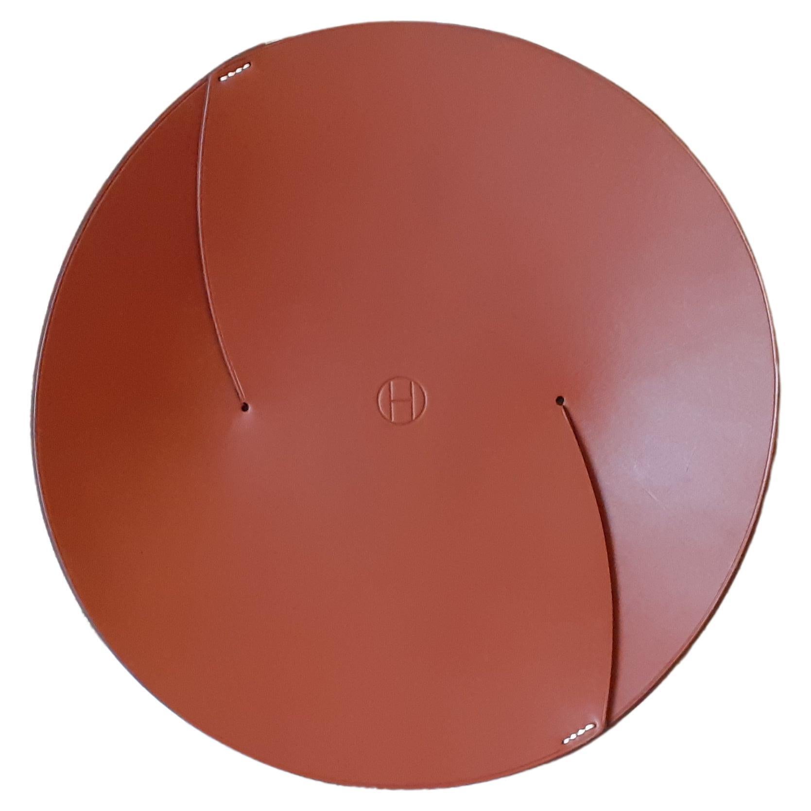 Exceptional Hermès Pli H Change Tray in Leather  For Sale