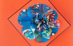 Exceptional Hermès Rare Brooch Charm La Fleur Flower in Silk