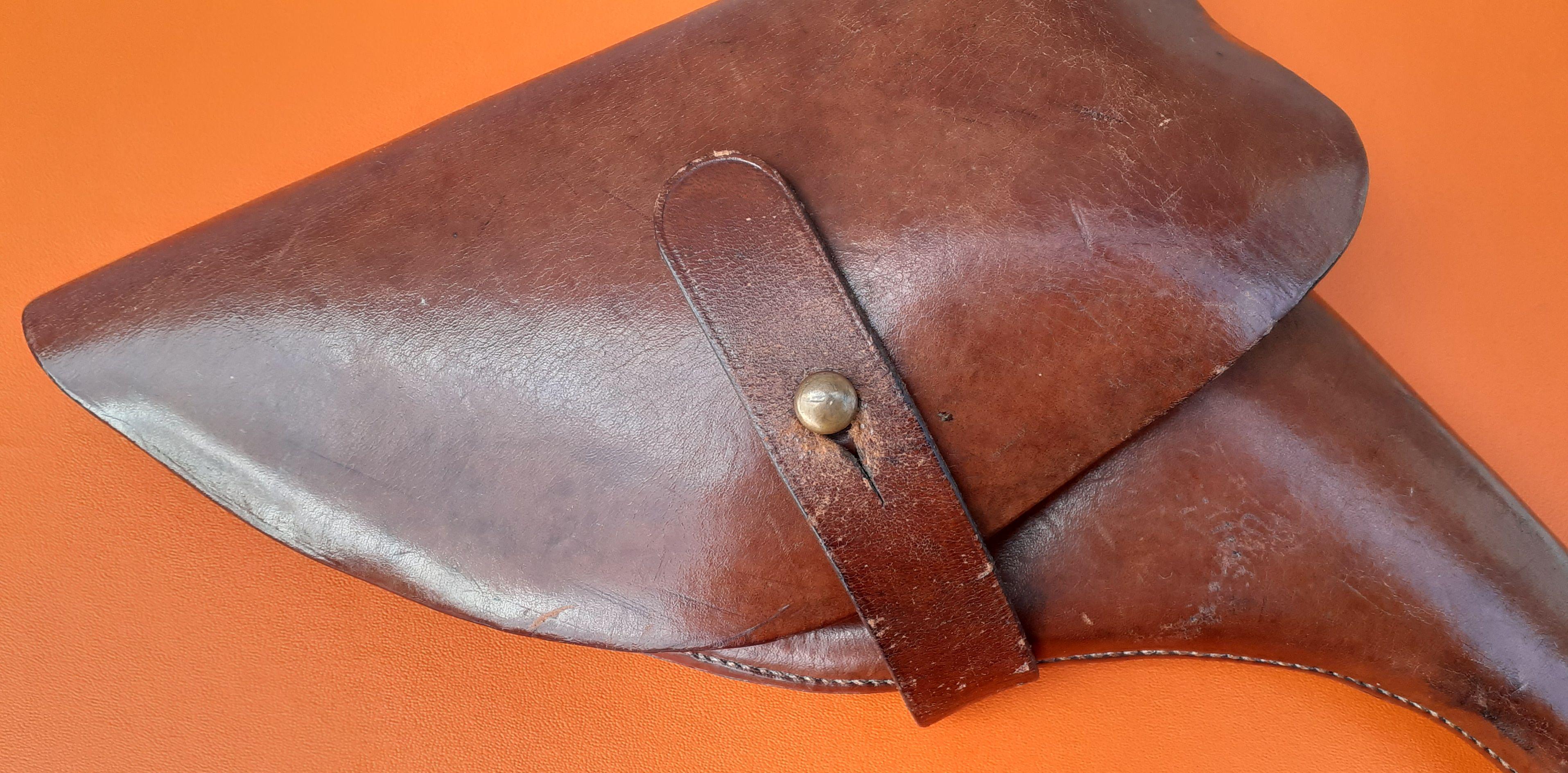 Exceptional Hermès Revolver Holster in Leather High Quality RARE 4
