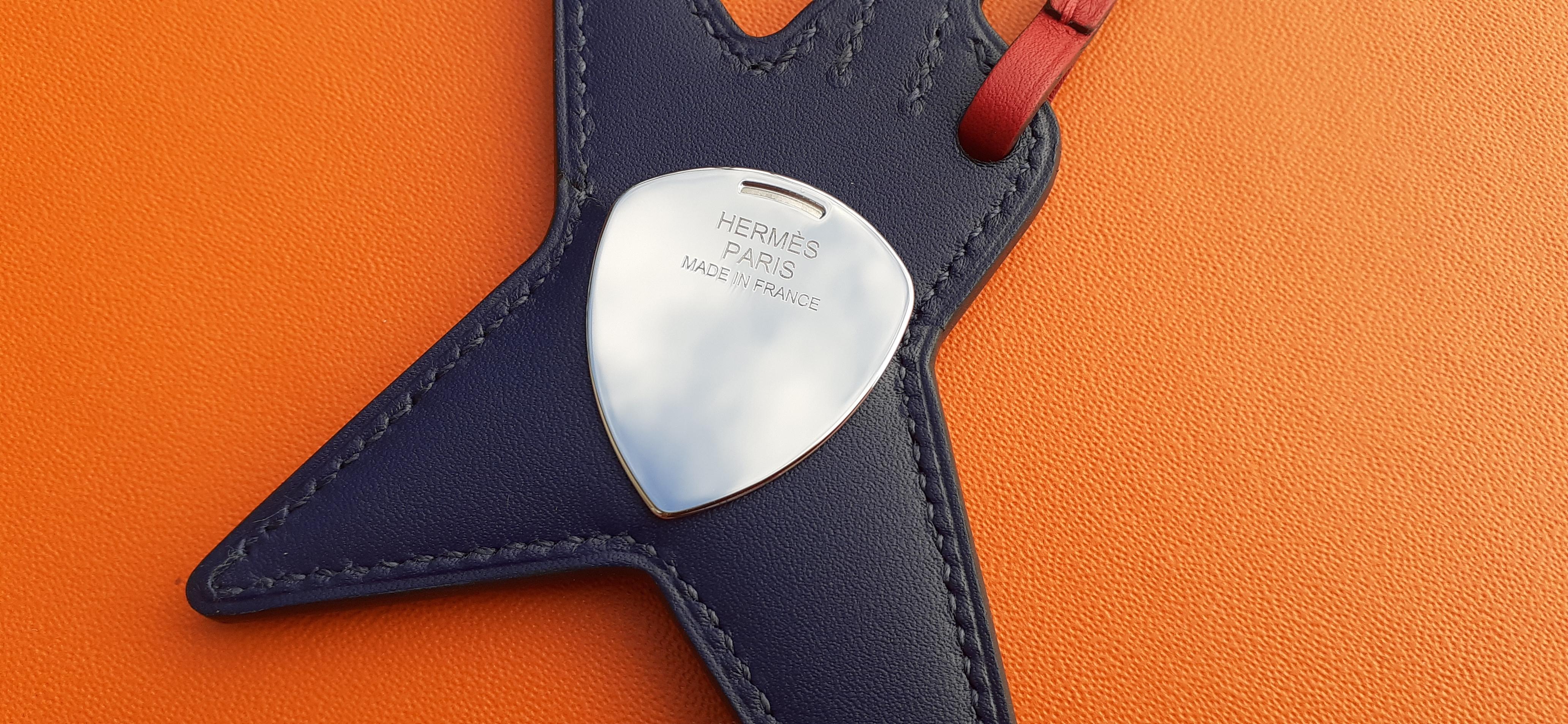 Exceptional Hermès Rock Charm in Leather with Guitar pick 5