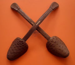 Exceptional Hermès Shoe Trees in Leather RARE