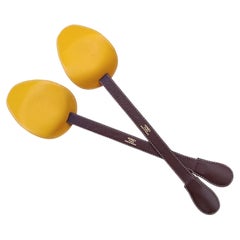 Exceptional Hermès Shoe Trees in Leather RARE