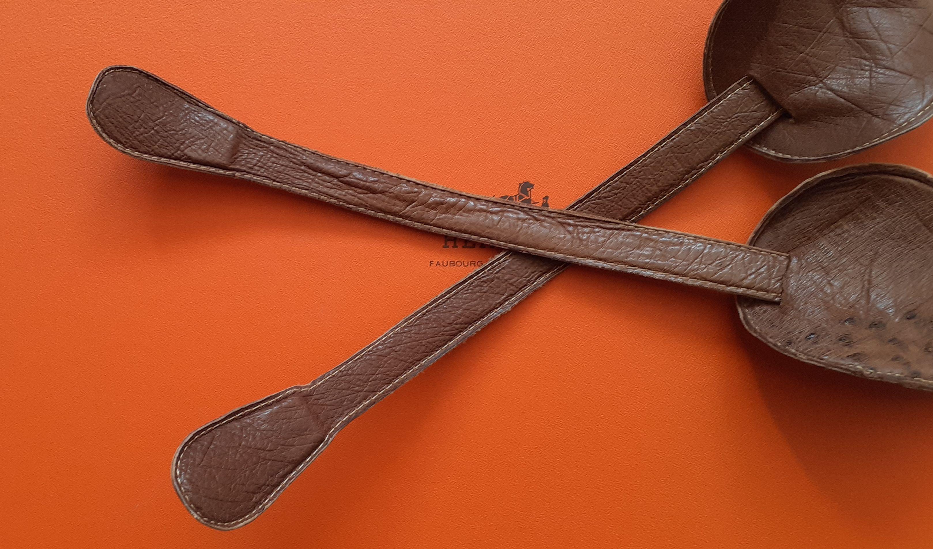 Exceptional Hermès Shoe Trees in Leather RARE For Sale 3