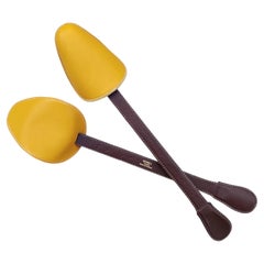 Exceptional Hermès Shoe Trees in Leather RARE