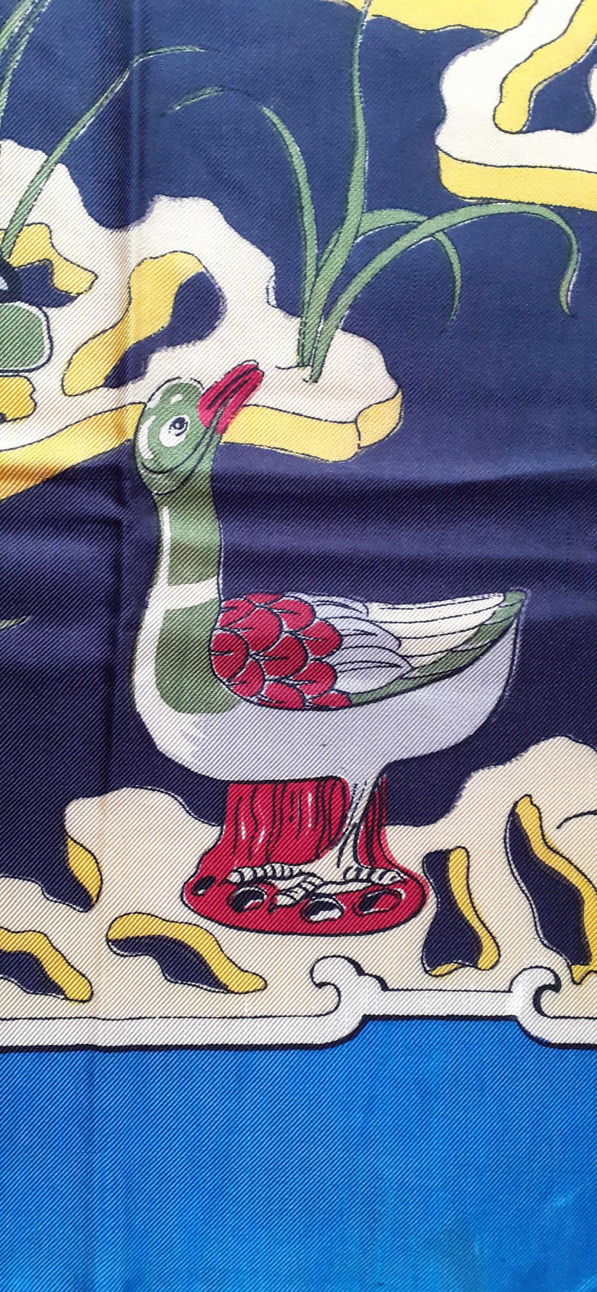 Exceptional Hermès Silk Scarf Faience Chinoise Chinese earthenware Pittner 1940 For Sale 2
