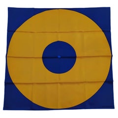 Exceptional Hermès Silk Scarf Viny Record Print
