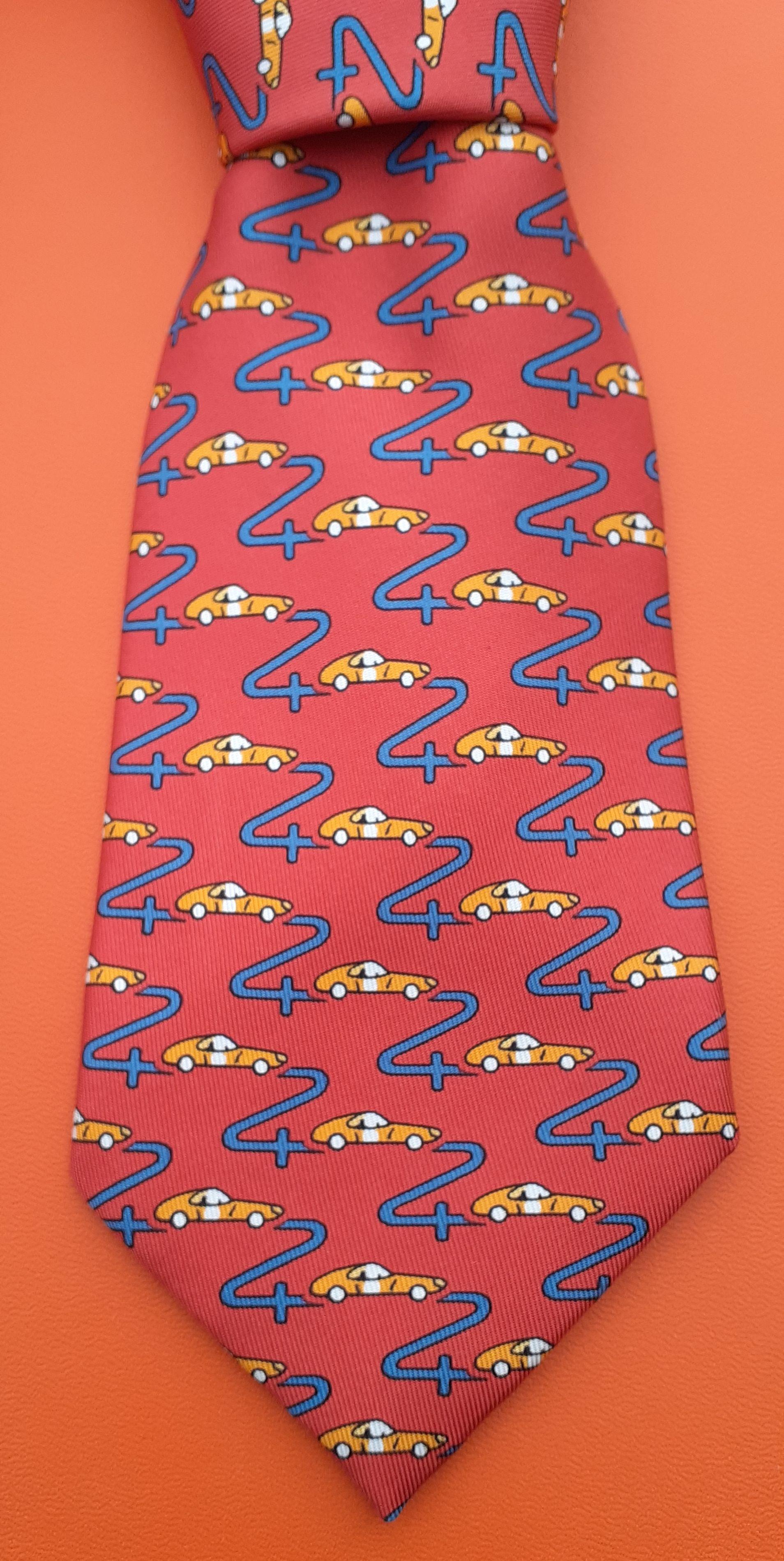 hermes tie yellow