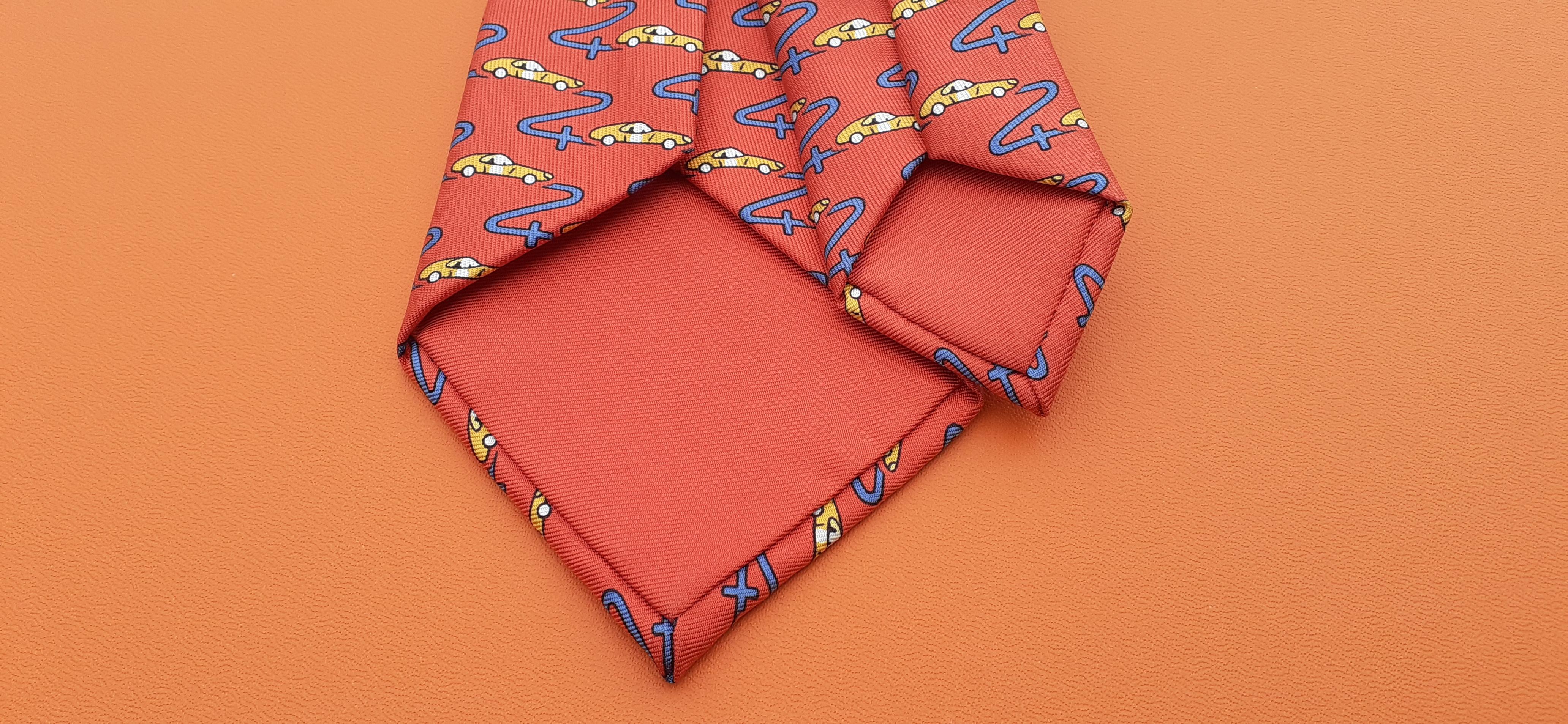 Exceptional Hermès Silk Tie Cars Print For The 24 Hours of Le Mans Race 2