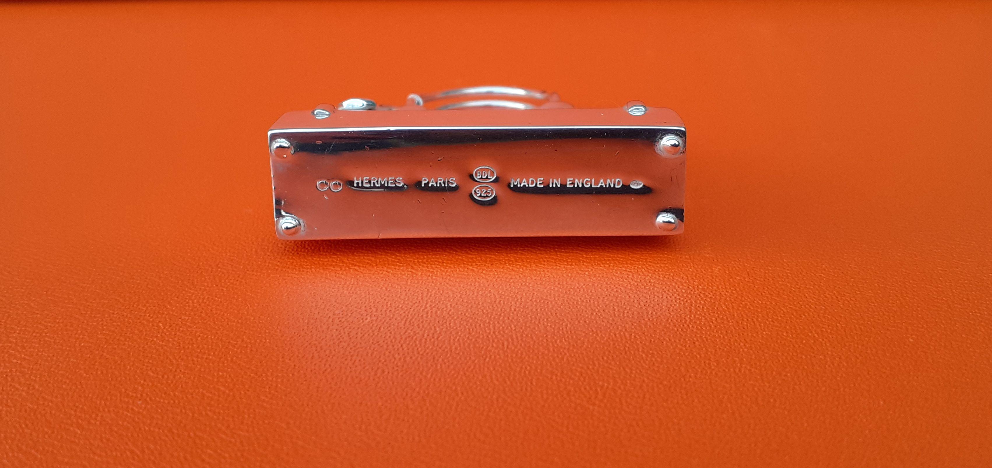 Exceptionnel Hermès Smallest Mini Micro Bolide Bag Pill Box Sterling Silver Rare 3