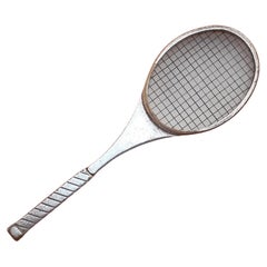 Exceptionnel Pilulier Hermès en forme de raquette de tennis Rare