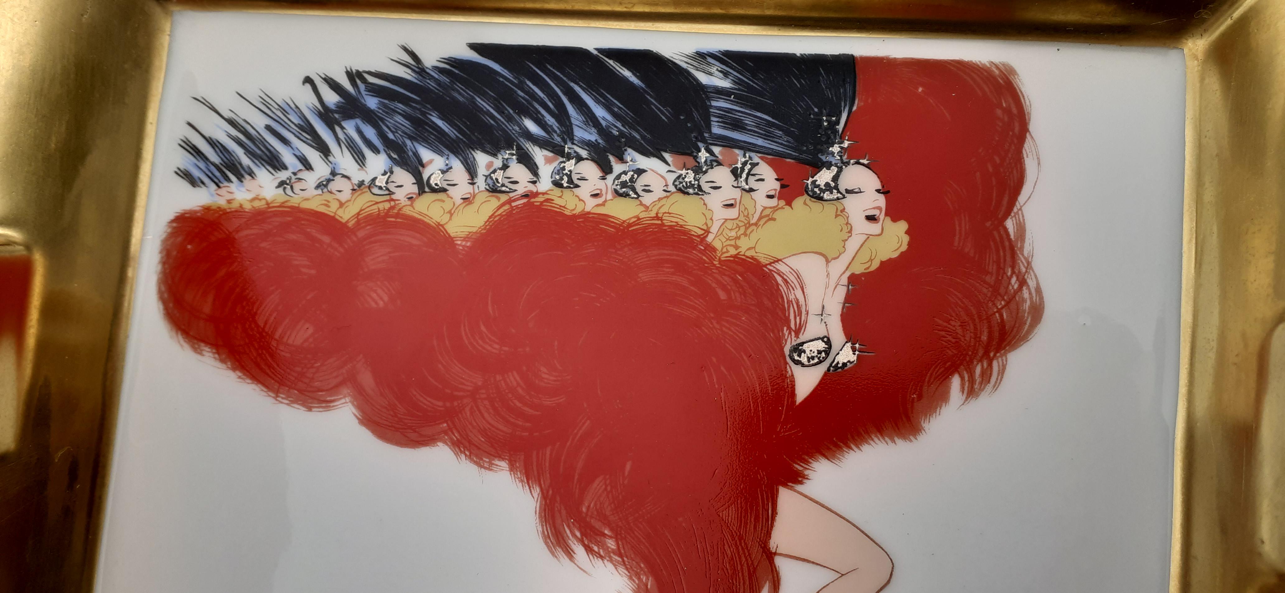 Exceptionnel cendrier vintage Hermès LIDO Parisian Cabaret 1986 Bon état à Corcoué Sur Logne, Loire-Atlantique