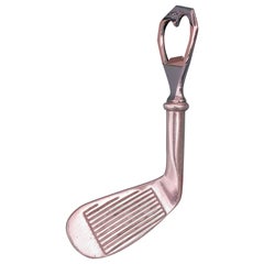 Eccezionale apribottiglie vintage Hermès a forma di mazza da golf