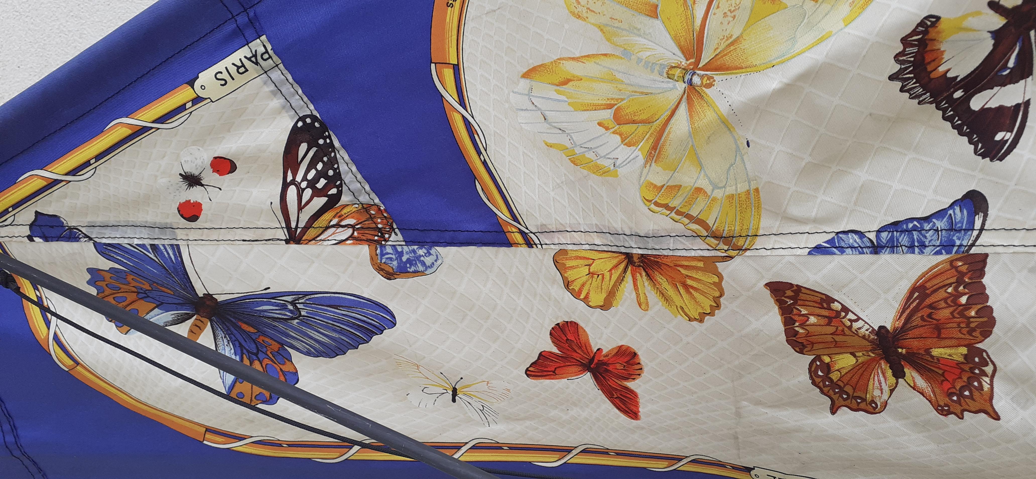 Exceptional Hermès Vintage Kite Farandole Butterflies Print RARE 1