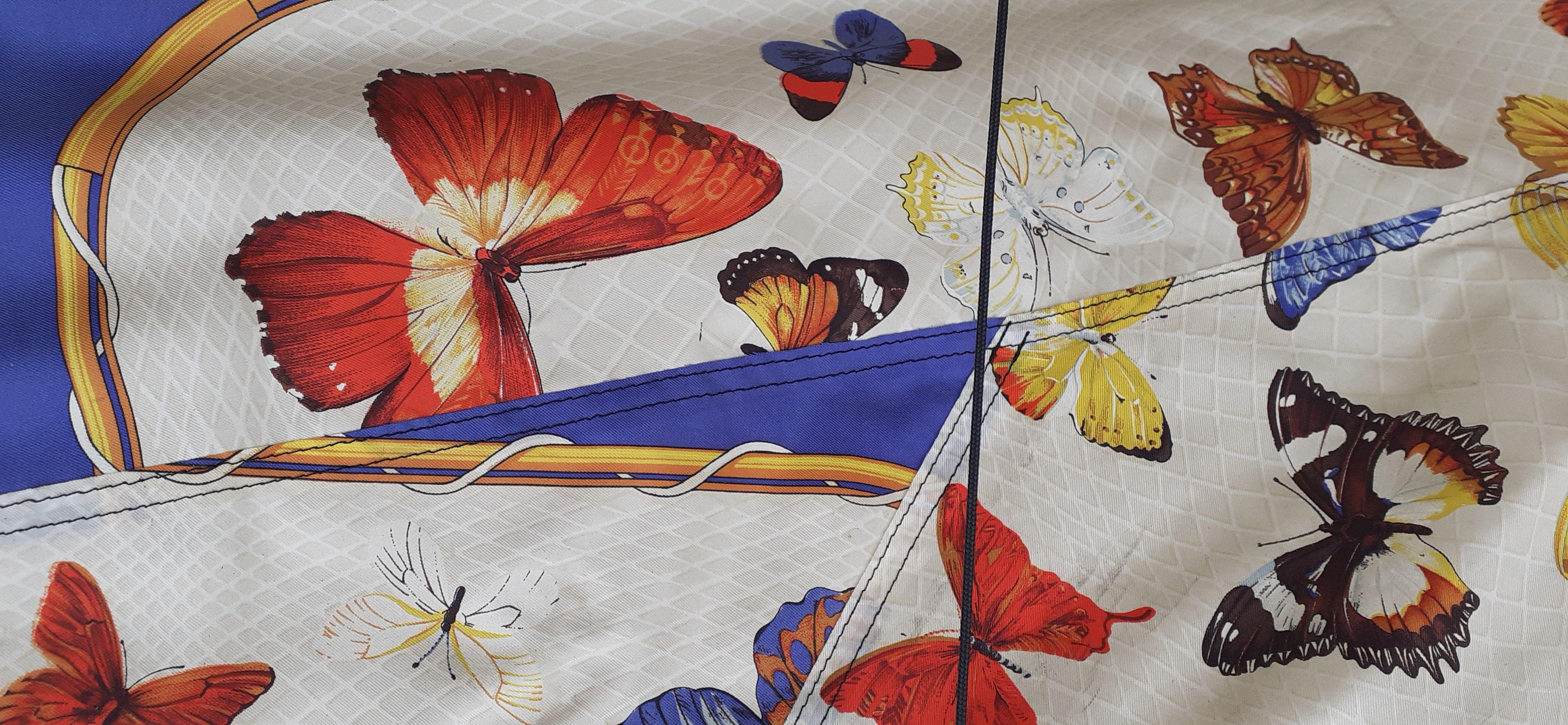 Exceptional Hermès Vintage Kite Farandole Butterflies Print RARE 3