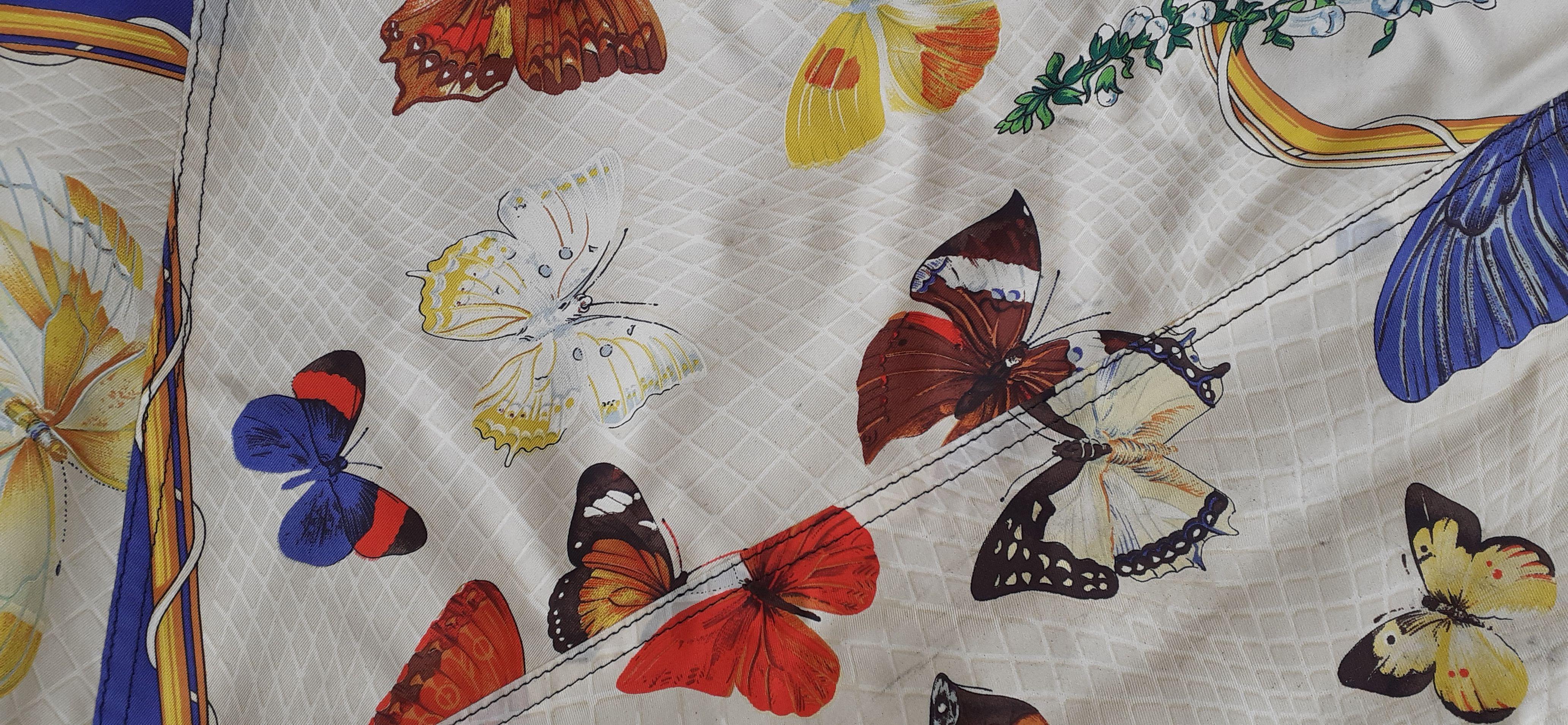 Exceptional Hermès Vintage Kite Farandole Butterflies Print RARE 4