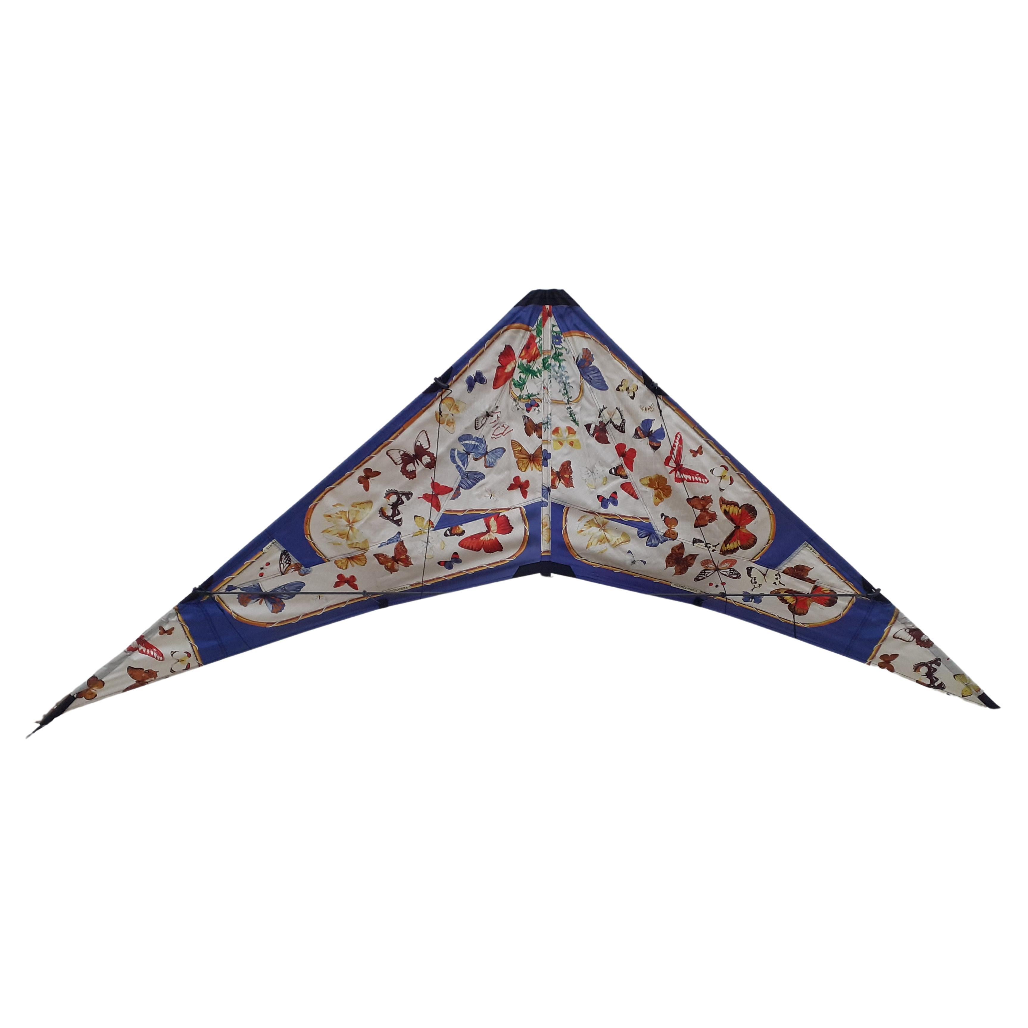 Exceptional Hermès Vintage Kite Farandole Butterflies Print RARE