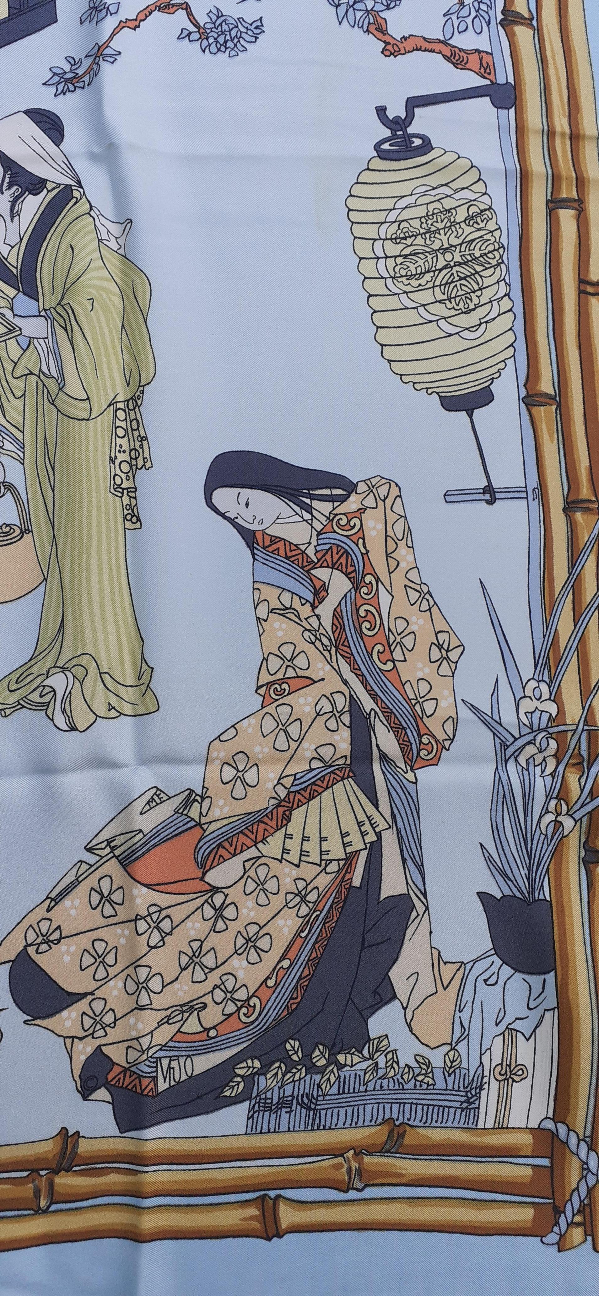 Beautiful Authentic Hermès Scarf

Pattern: Geishas, also called 