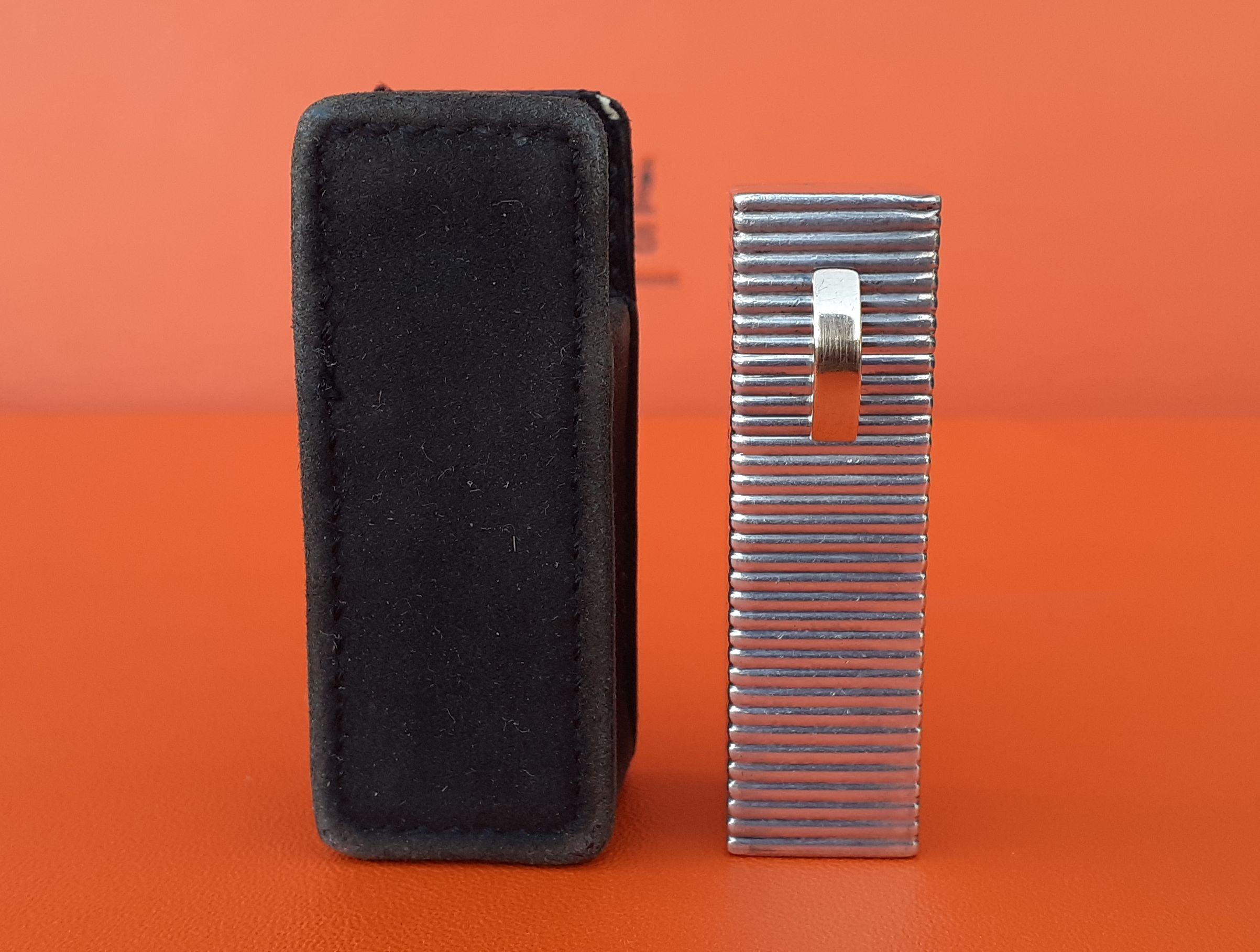 Exceptional Hermès Vintage Silver Lipstick Holder and its Case  For Sale 5