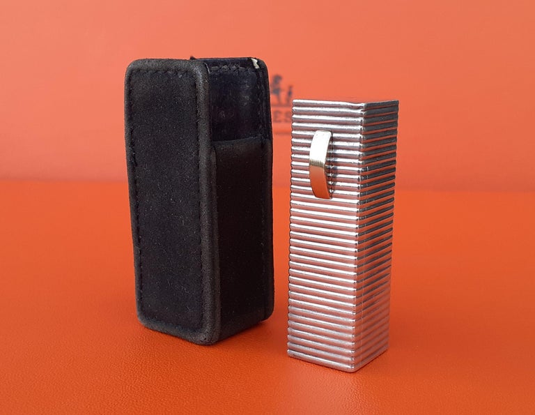 Exceptional Hermès Vintage Silver Lipstick Holder and its Case For