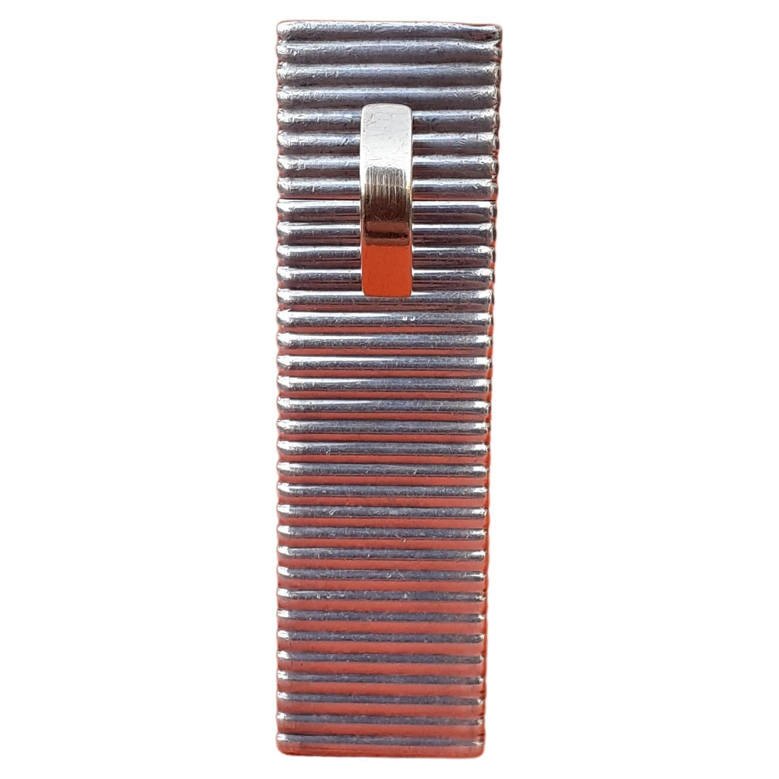 Exceptional Hermès Vintage Silver Lipstick Holder and its Case  For Sale