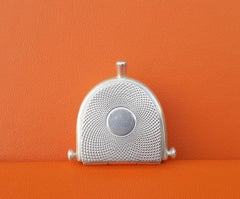 Exceptional Hermès Vintage Spur Shaped Guilloche Pill Box By Ravinet d'Enfert