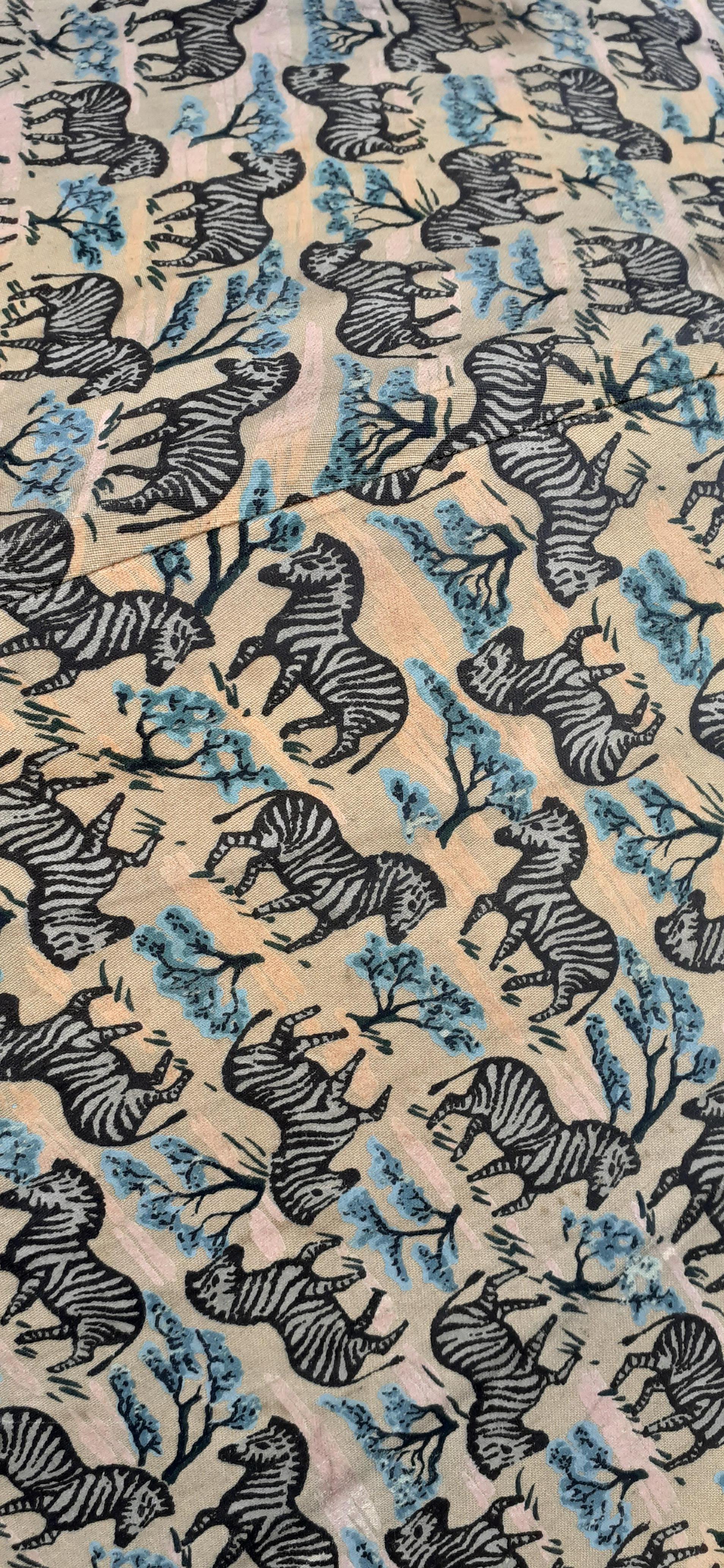 Exceptionnel Hermès Vintage Umbrella Zebras Print 1988 Exotic Year RARE en vente 1