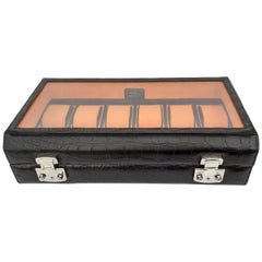 Exceptional Hermès Watch Box in Crocodile 12 Boxes Rare