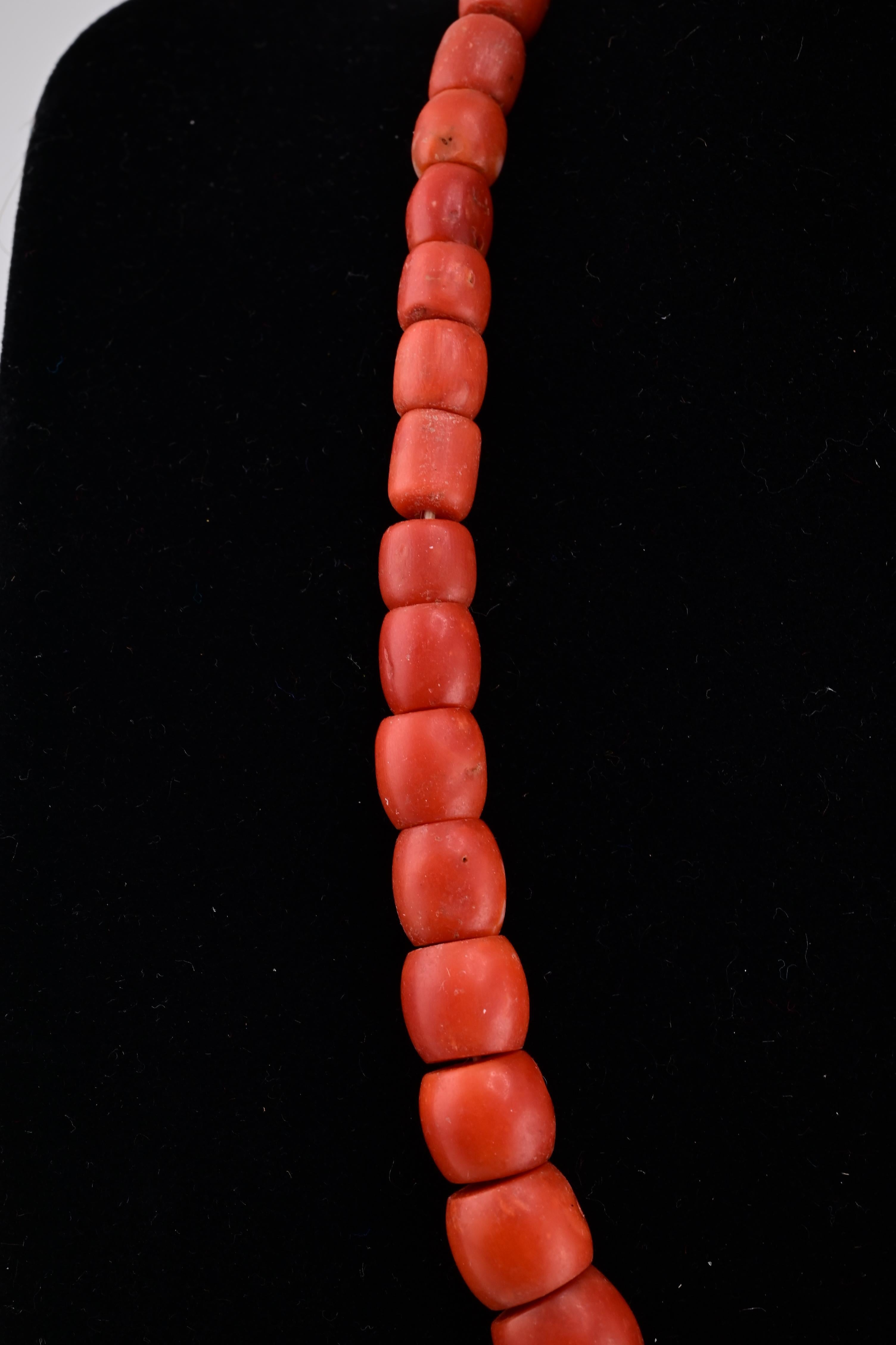 Exceptional High Quality Japanese AKA Red Coral Necklace 46.92 Grams 5