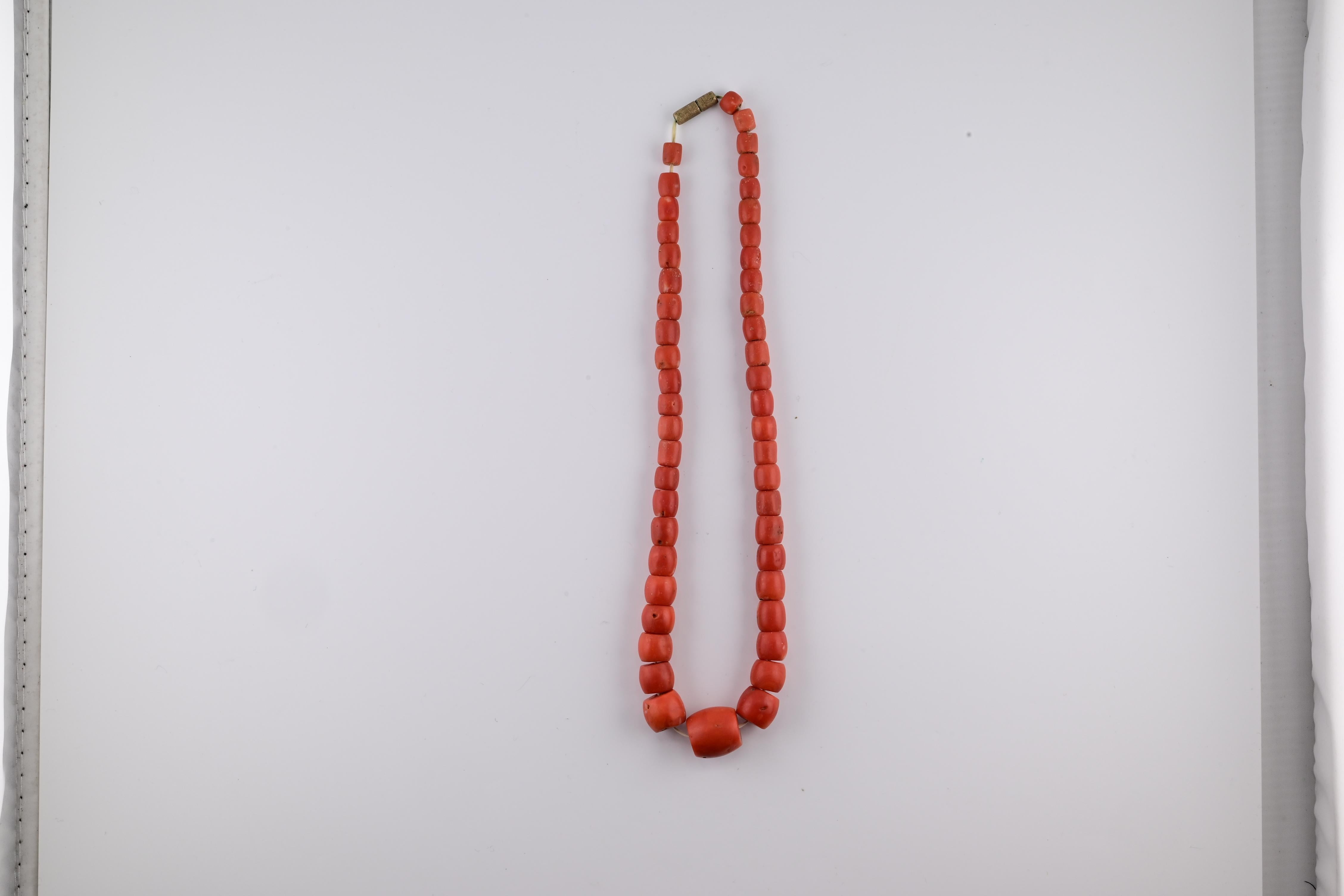 Exceptional High Quality Japanese AKA Red Coral Necklace 46.92 Grams 4