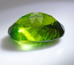 Exceptional Horsetail Inclusion 5 Carat Demantoid Garnet from Russia