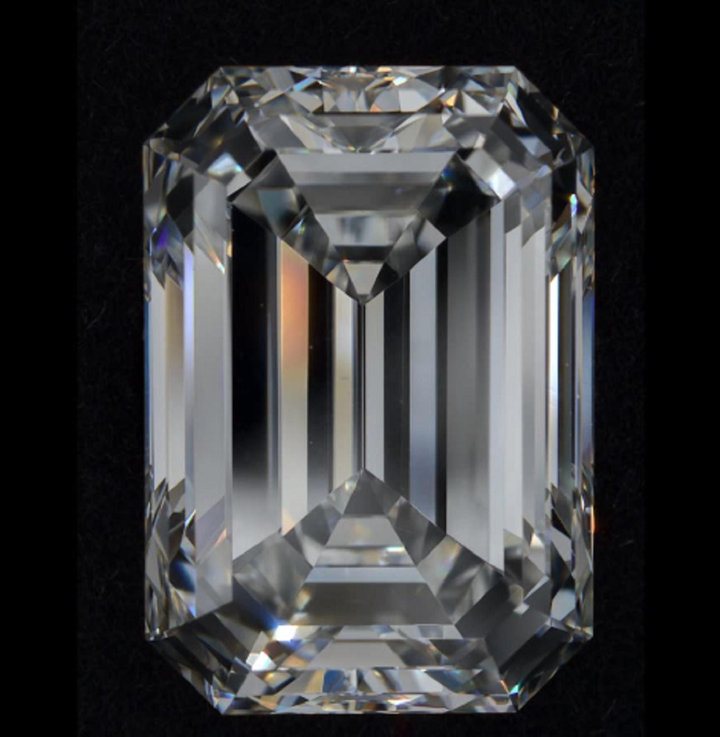 solitaire 5 carat emerald cut diamond ring