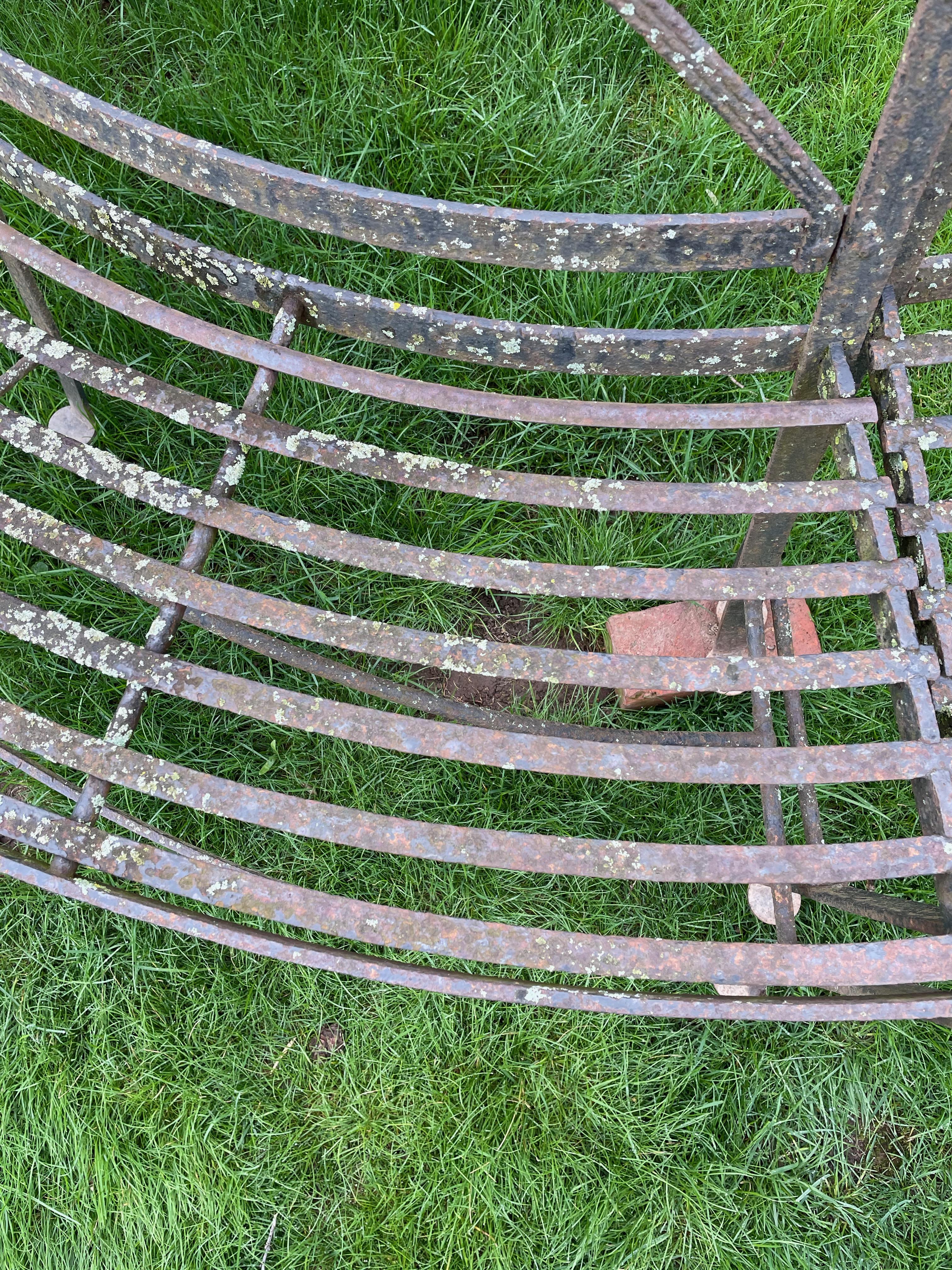 Exceptional Huge English Wrought Iron Regency Tree Bench, CA, 1820 For Sale 6