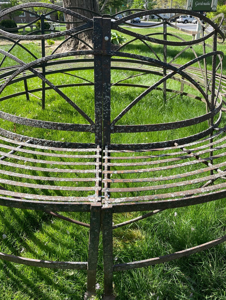 Regency Trees Exceptional Huge English Wrought Iron Regency Tree Bench, CA, 1820 For ...