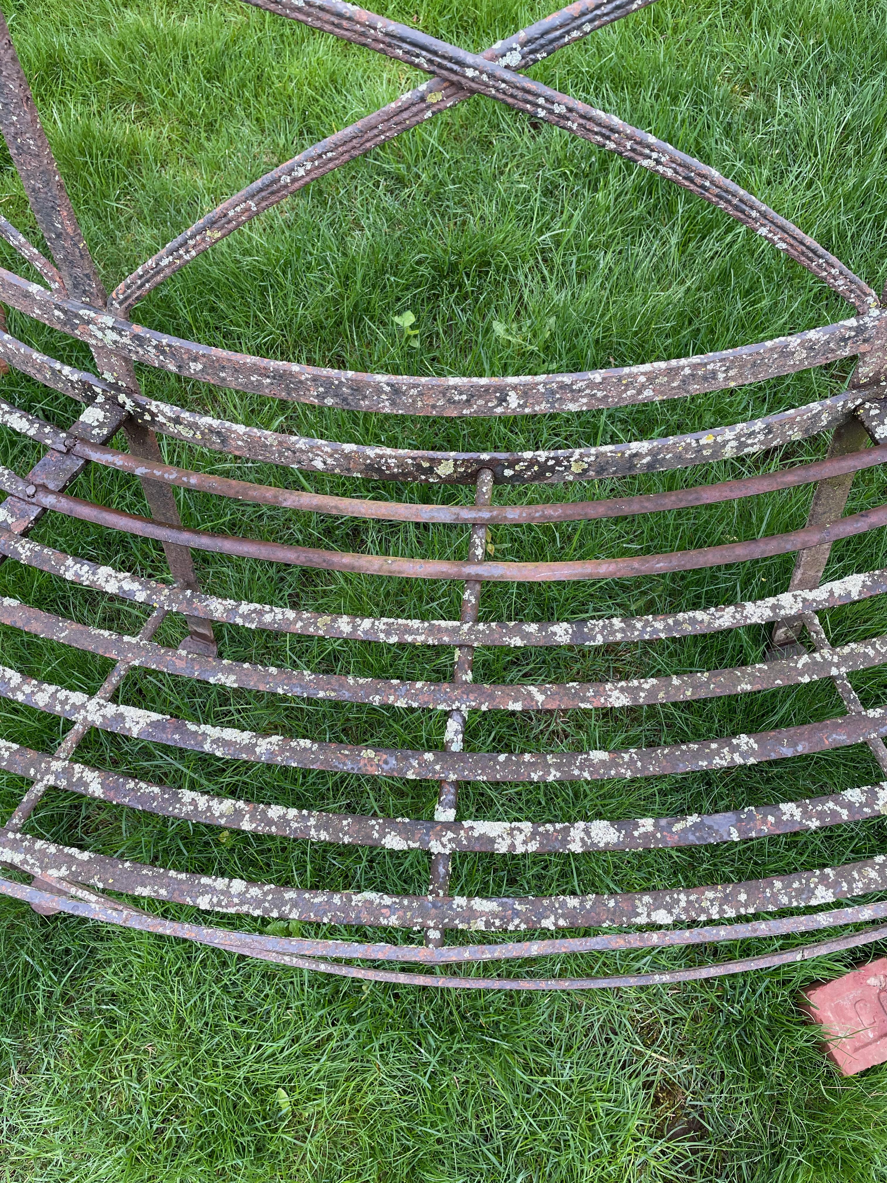 Exceptional Huge English Wrought Iron Regency Tree Bench, CA, 1820 For Sale 3