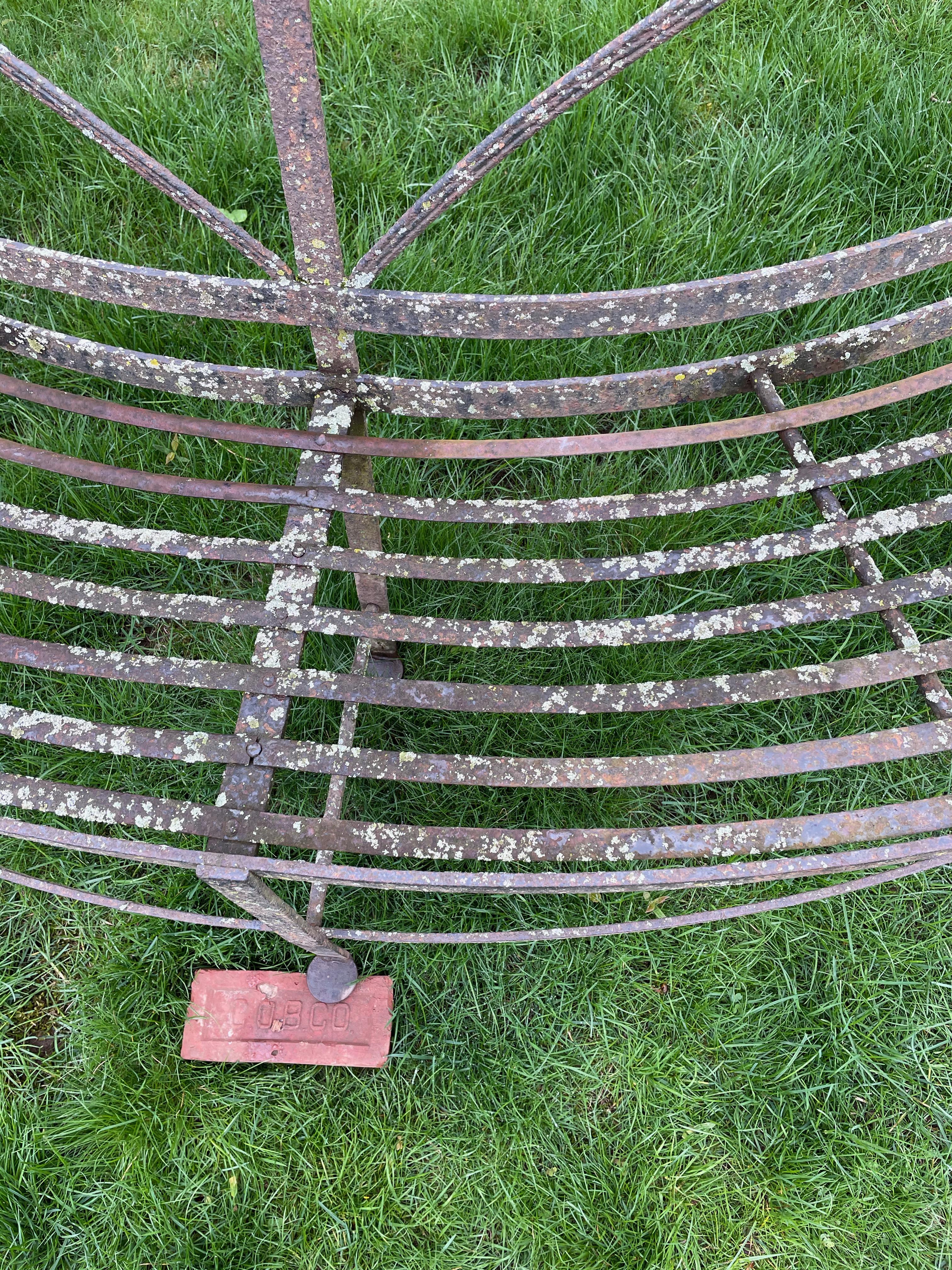 Exceptional Huge English Wrought Iron Regency Tree Bench, CA, 1820 For Sale 4