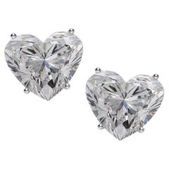 Exceptional I Flawless/VVS Clarity GIA Certified 4 Carat Heart Shape Diamonds 