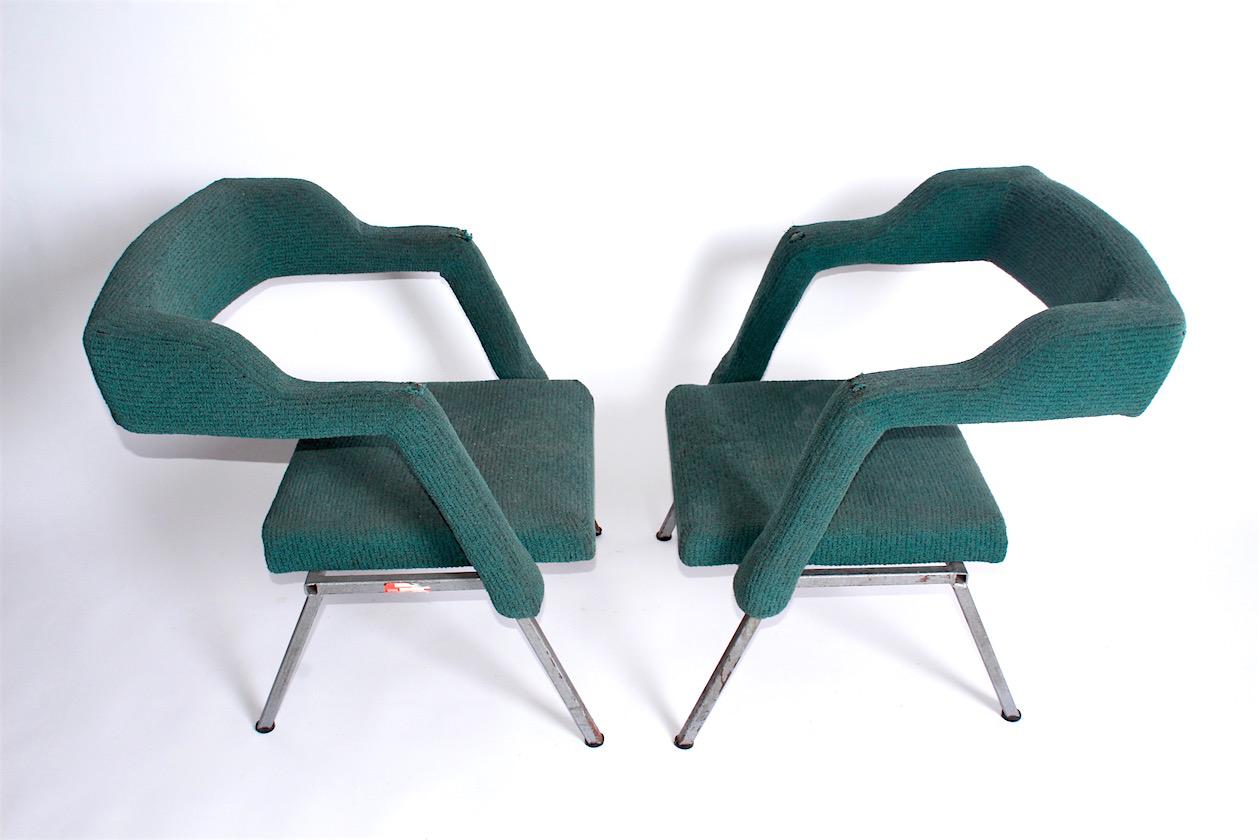 Exceptional Industrial Armchairs In Good Condition In Praha, CZ