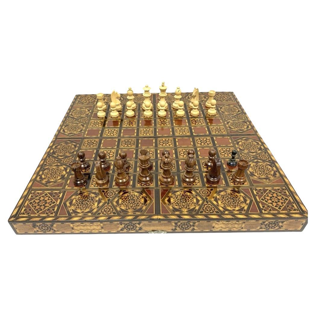 Exceptional Inlaid Games Box For Sale