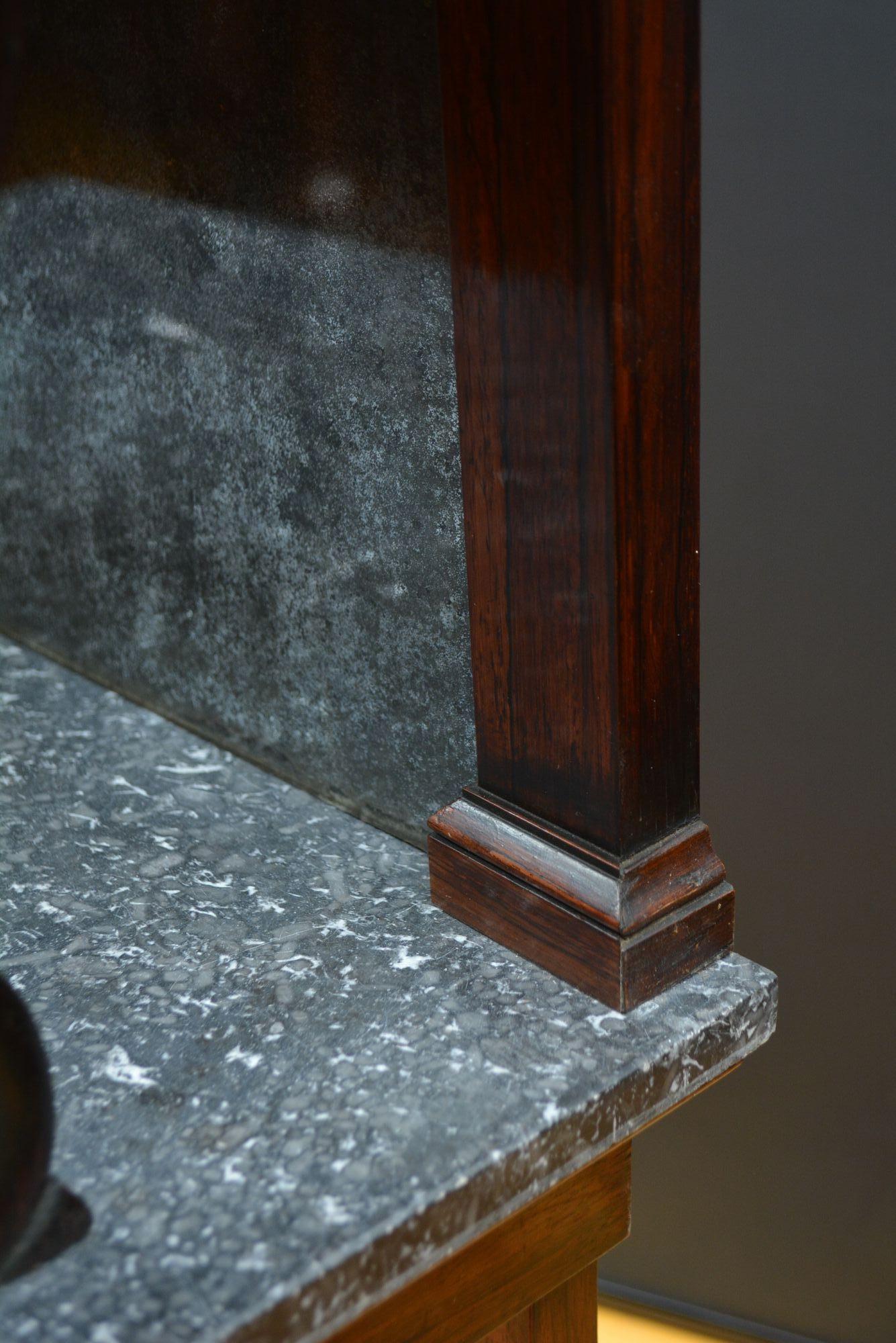 Exceptional Irish Regency Rosewood console table For Sale 3