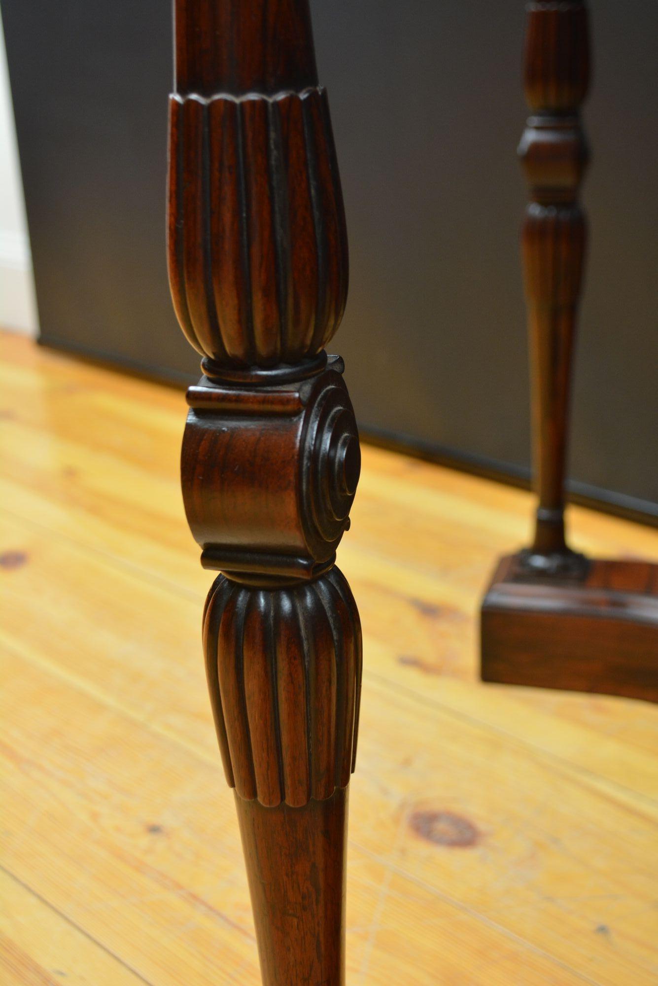 Exceptional Irish Regency Rosewood console table For Sale 4