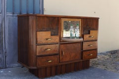 Exceptional Italian Art Deco Bar Cabinet, circa 1925