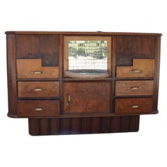 Exceptional Italian Art Deco Bar Cabinet, circa 1925