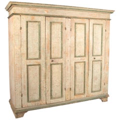 Exceptional Italian Four-Door Cupboard, circa 1800