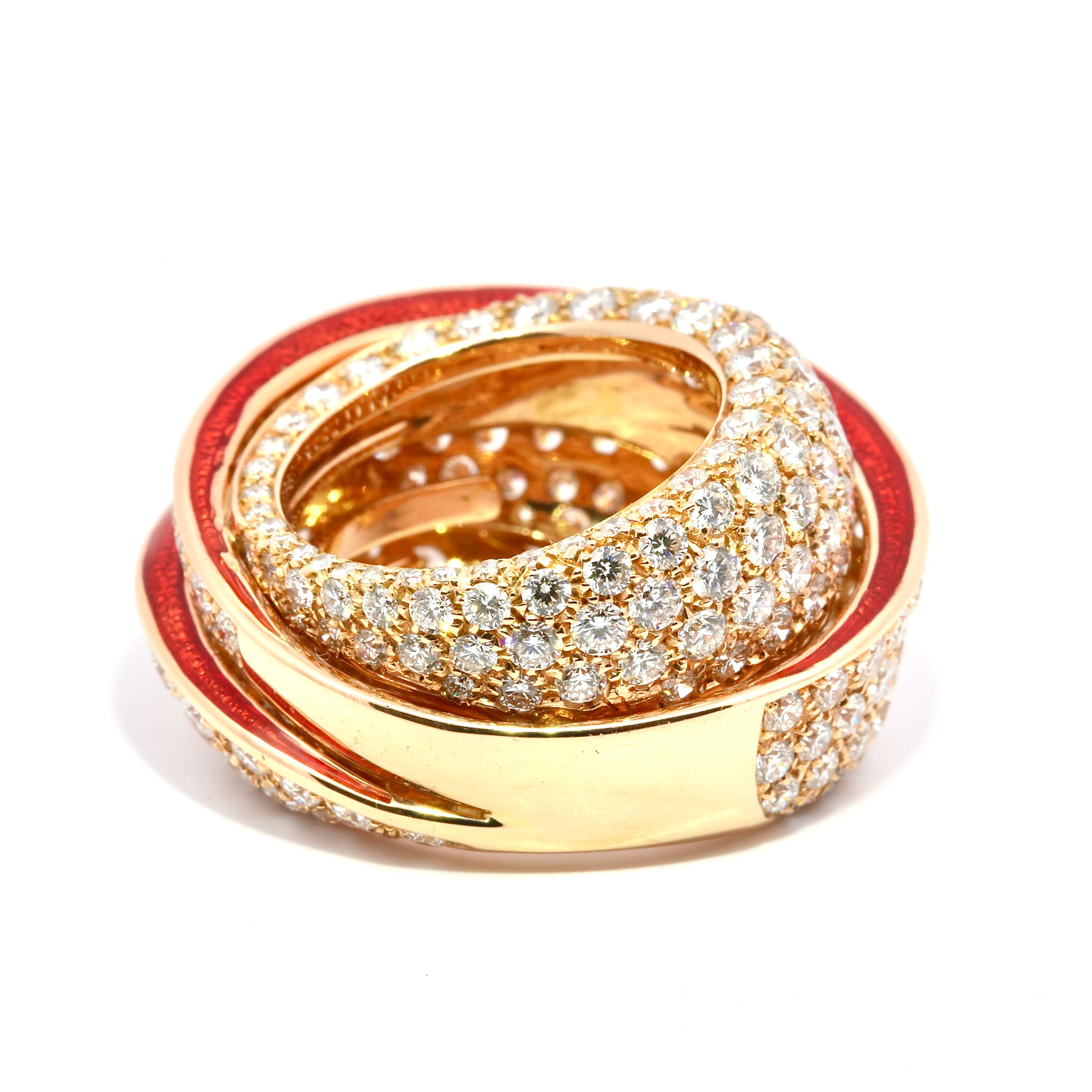 Eccezionale anello con diamante di manifattura italiana in vendita 1