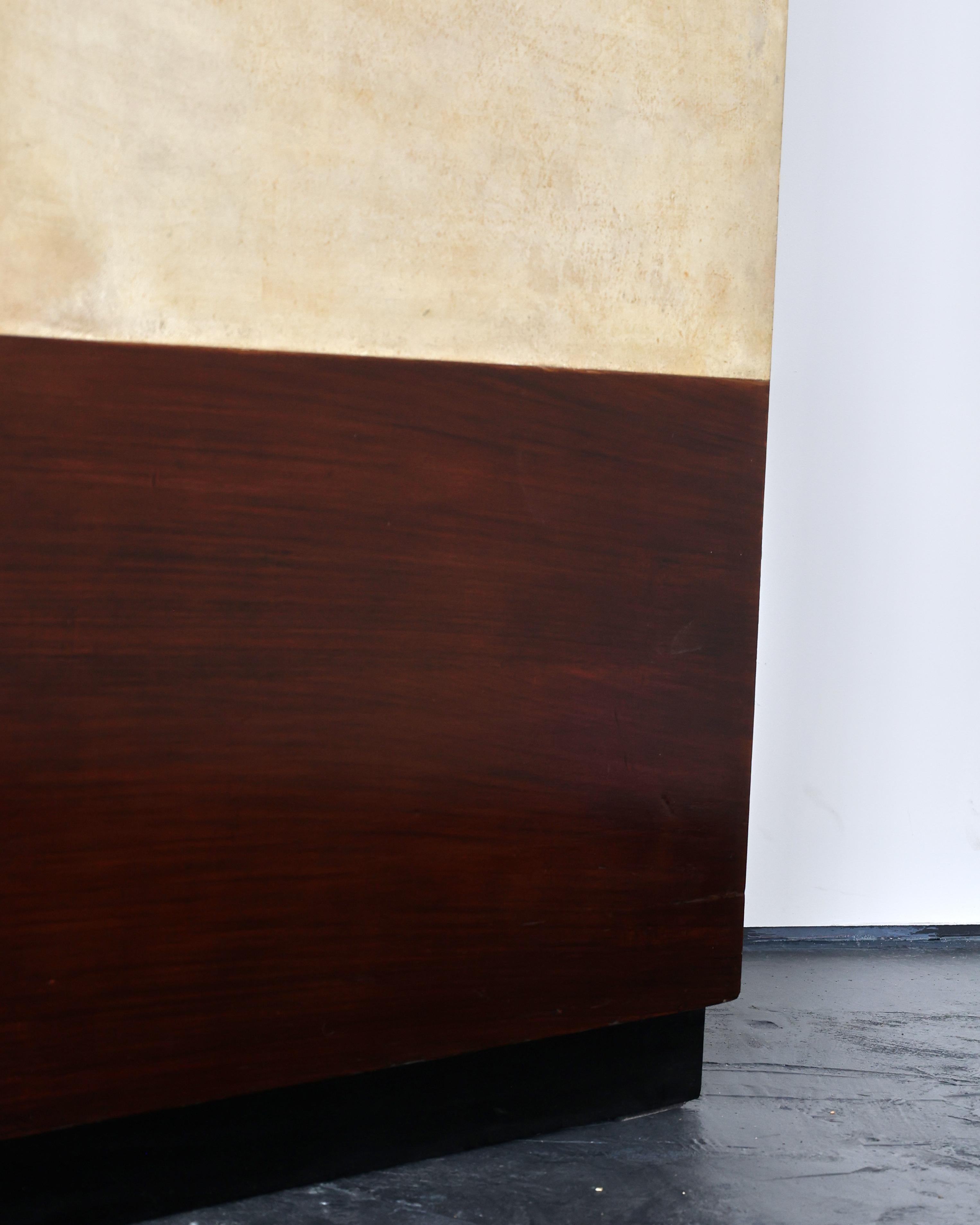 Exceptional Italian Modernist C.1940s Vellum Wardrobe For Sale 2