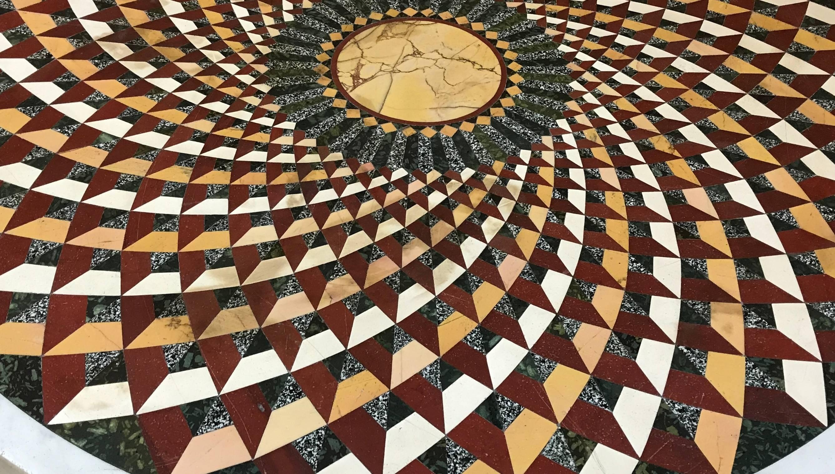 Mid-20th Century Exceptional Italian Pietra Dura Marble Centre Table