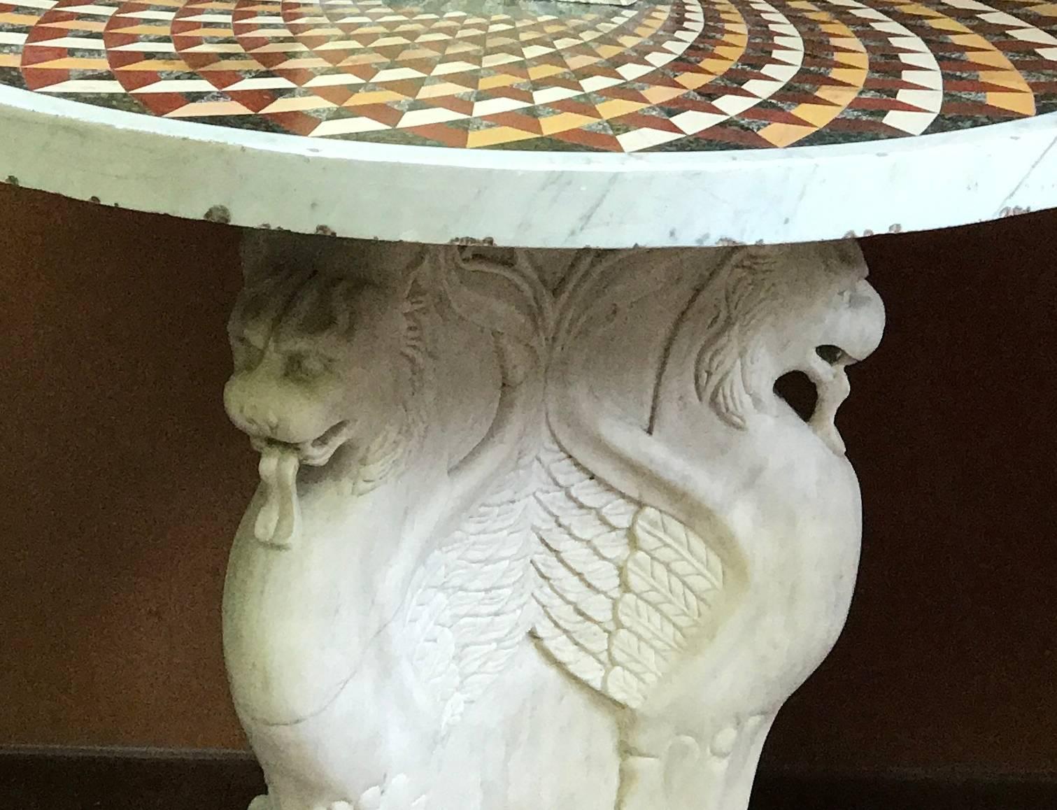 Exceptional Italian Pietra Dura Marble Centre Table 1