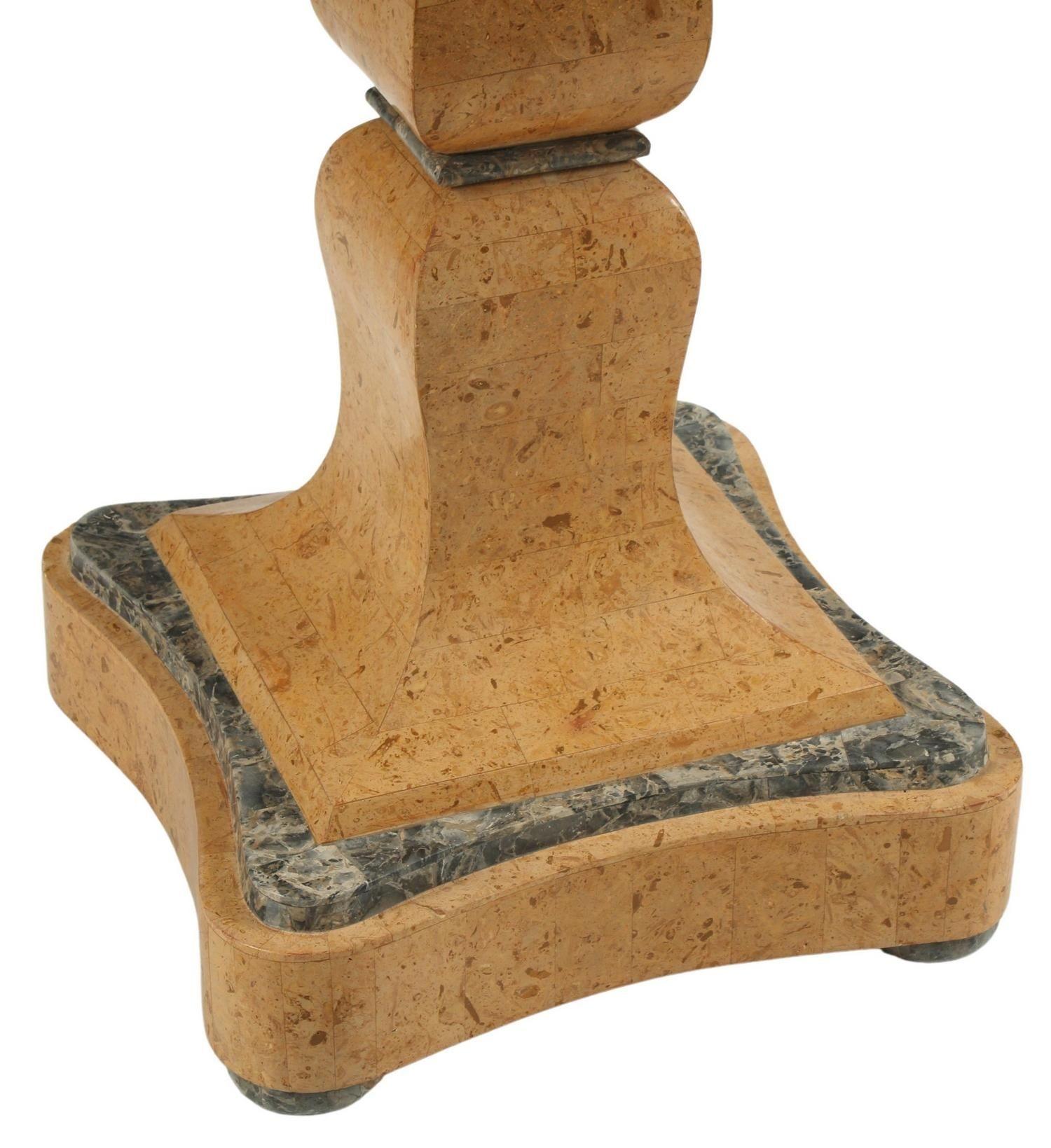 Mid-20th Century Exceptional Italian Pietra Dura Siena Marble Center Table, circa 1950's. For Sale