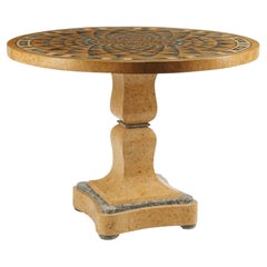 Exceptional Italian Pietra Dura Siena Marble Center Table, circa 1950's.